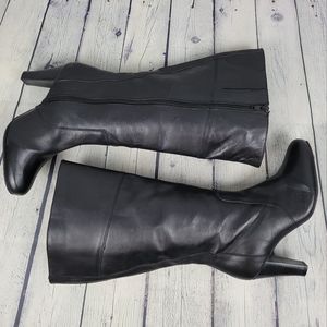 ADDITION ELLE | wide calf heeled tall boots